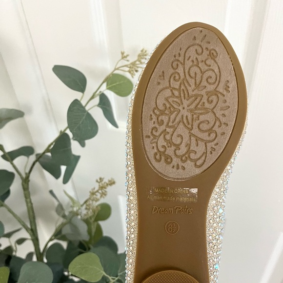 Dream Paris Gold Gemstone Flats - Picture 6 of 8